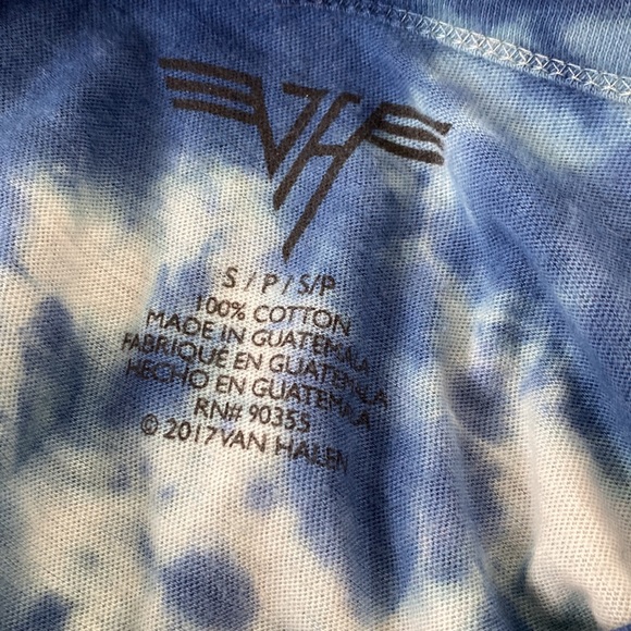 ✨3 for $25✨ American Eagle Van Halen Distressed Tie-Dye Short Sleave Tee - Picture 5 of 6